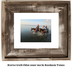 horse trail rides near me in Bonham, Texas